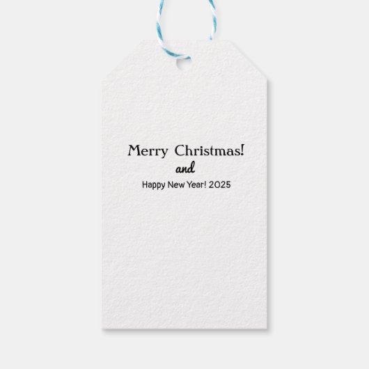 Vrolijk kerstfeest! cadeaulabel (Achterkant)