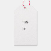 Vrolijk kerstfeest cadeaulabel (Achterkant)