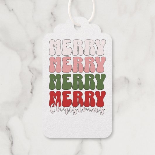 Vrolijk kerstfeest cadeaulabels (Achterkant)