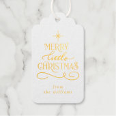 Vrolijk kerstfeest cadeaulabels (Voorkant)