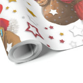 Vrolijk kerstfeest cadeaupapier (Rol Hoek)