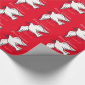 Vrolijk kerstfeest cadeaupapier (Hoek)