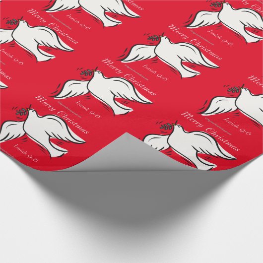 Vrolijk kerstfeest cadeaupapier (Hoek)