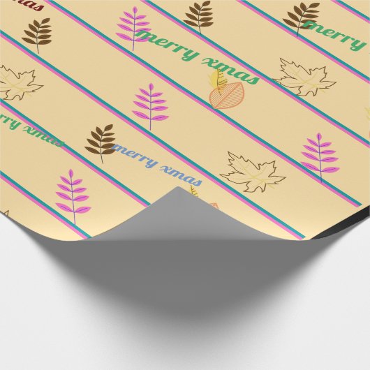 Vrolijk kerstfeest cadeaupapier (Hoek)