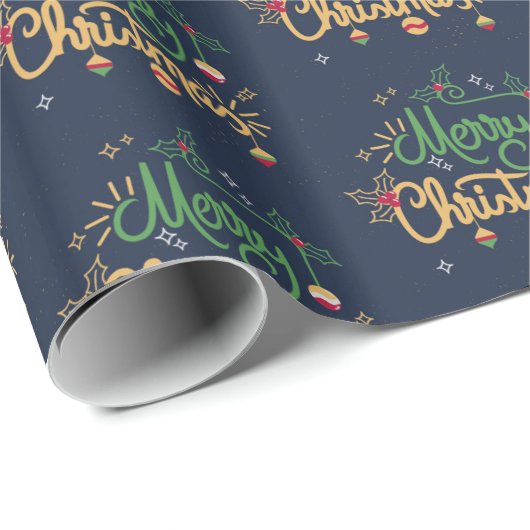 Vrolijk kerstfeest cadeaupapier (Rol Hoek)