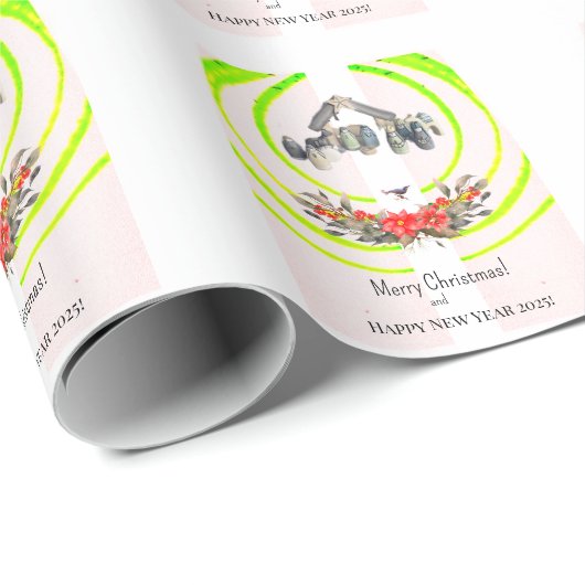 Vrolijk kerstfeest! cadeaupapier (Rol Hoek)