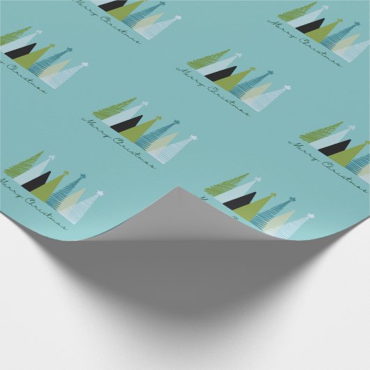 Vrolijk kerstfeest cadeaupapier (Hoek)