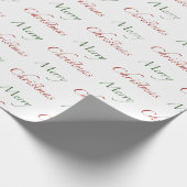 Vrolijk kerstfeest cadeaupapier (Hoek)