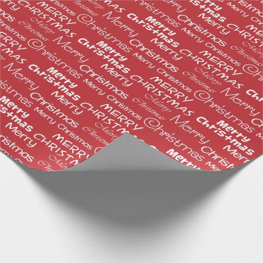 Vrolijk kerstfeest cadeaupapier (Hoek)