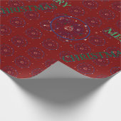 Vrolijk kerstfeest cadeaupapier (Hoek)