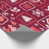 Vrolijk kerstfeest cadeaupapier (Hoek)