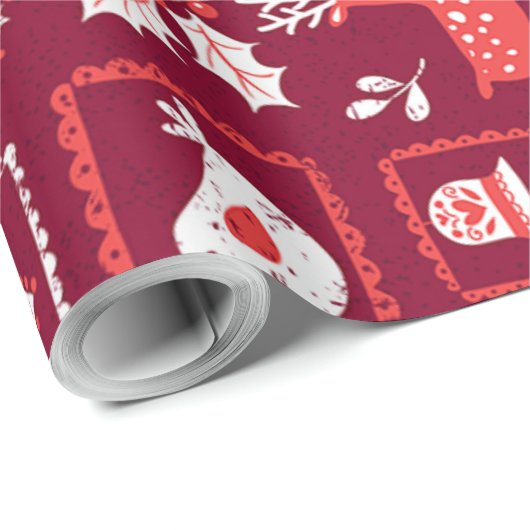 Vrolijk kerstfeest cadeaupapier (Rol Hoek)