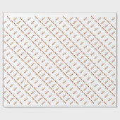 Vrolijk kerstfeest cadeaupapier (Vlak)