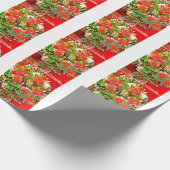 Vrolijk kerstfeest! cadeaupapier (Hoek)