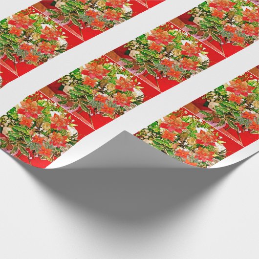 Vrolijk kerstfeest! cadeaupapier (Hoek)