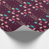 Vrolijk kerstfeest cadeaupapier (Hoek)