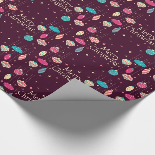 Vrolijk kerstfeest cadeaupapier (Hoek)