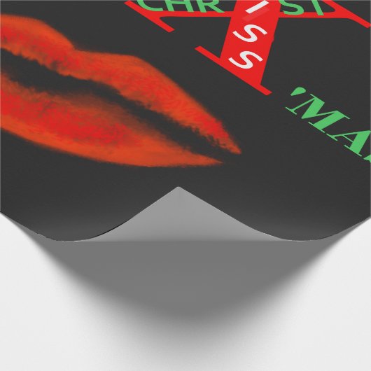 Vrolijk kerstfeest cadeaupapier (Hoek)