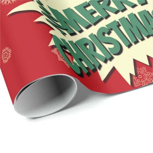 Vrolijk kerstfeest cadeaupapier (Rol Hoek)
