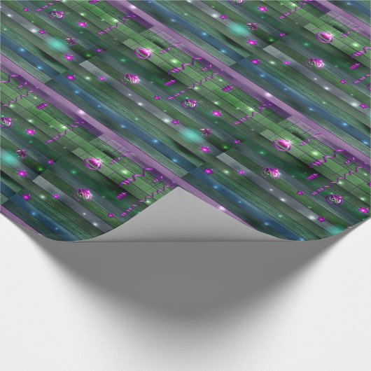 Vrolijk kerstfeest cadeaupapier (Hoek)