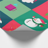 Vrolijk kerstfeest cadeaupapier (Hoek)