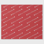 "Vrolijk kerstfeest" Cadeaupapier (Vlak)