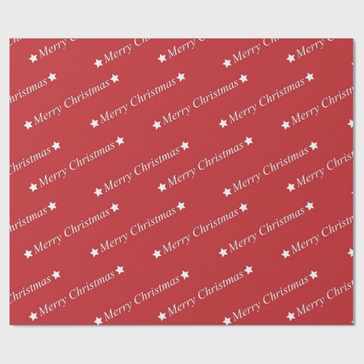 "Vrolijk kerstfeest" Cadeaupapier (Vlak)