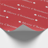 "Vrolijk kerstfeest" Cadeaupapier (Hoek)