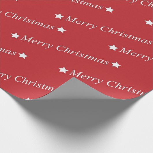 "Vrolijk kerstfeest" Cadeaupapier (Hoek)