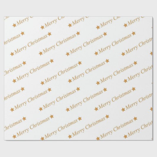 "Vrolijk kerstfeest" Cadeaupapier (Vlak)