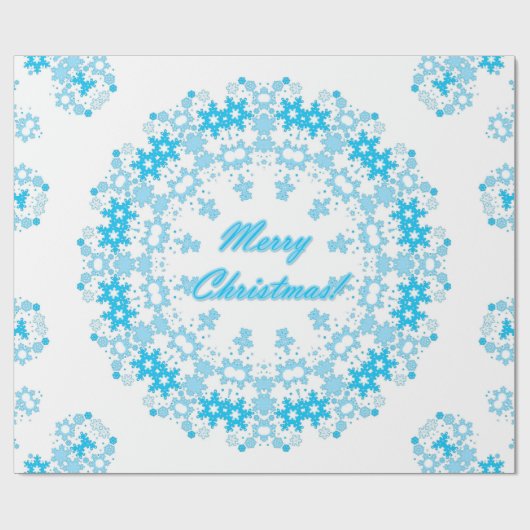 vrolijk kerstfeest cadeaupapier (Vlak)