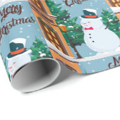 Vrolijk kerstfeest cadeaupapier (Rol Hoek)