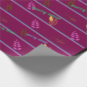 Vrolijk kerstfeest cadeaupapier (Hoek)