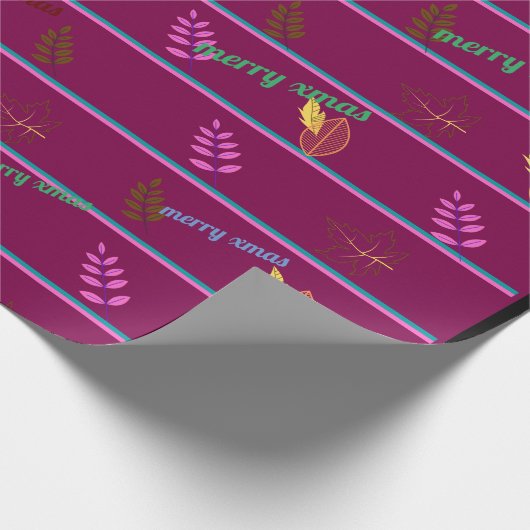 Vrolijk kerstfeest cadeaupapier (Hoek)