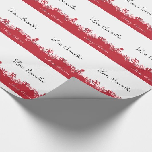 Vrolijk kerstfeest cadeaupapier (Hoek)