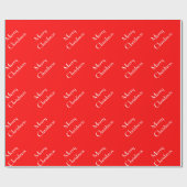 Vrolijk kerstfeest cadeaupapier (Vlak)
