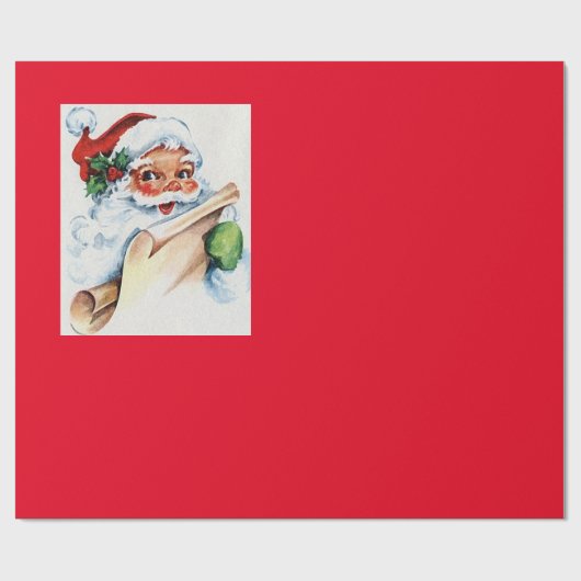 Vrolijk kerstfeest cadeaupapier (Vlak)