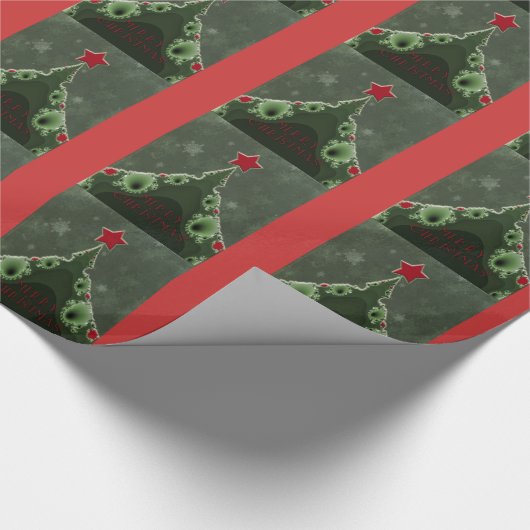 Vrolijk kerstfeest cadeaupapier (Hoek)