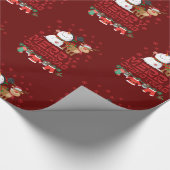 Vrolijk kerstfeest cadeaupapier (Hoek)