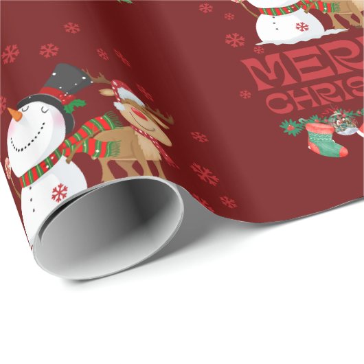 Vrolijk kerstfeest cadeaupapier (Rol Hoek)