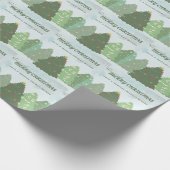 Vrolijk kerstfeest cadeaupapier (Hoek)