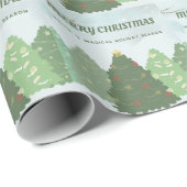 Vrolijk kerstfeest cadeaupapier (Rol Hoek)