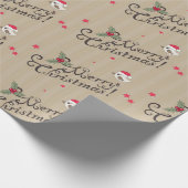 Vrolijk kerstfeest cadeaupapier (Hoek)
