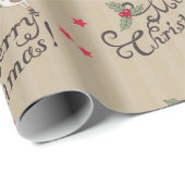 Vrolijk kerstfeest cadeaupapier (Rol Hoek)