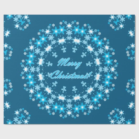 vrolijk kerstfeest cadeaupapier (Vlak)