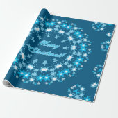 vrolijk kerstfeest cadeaupapier (Uitgerold)