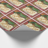 Vrolijk kerstfeest cadeaupapier (Hoek)