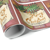 Vrolijk kerstfeest cadeaupapier (Rol Hoek)