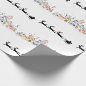 Vrolijk kerstfeest cadeaupapier (Hoek)