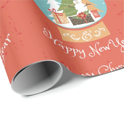 Vrolijk kerstfeest cadeaupapier (Rol Hoek)